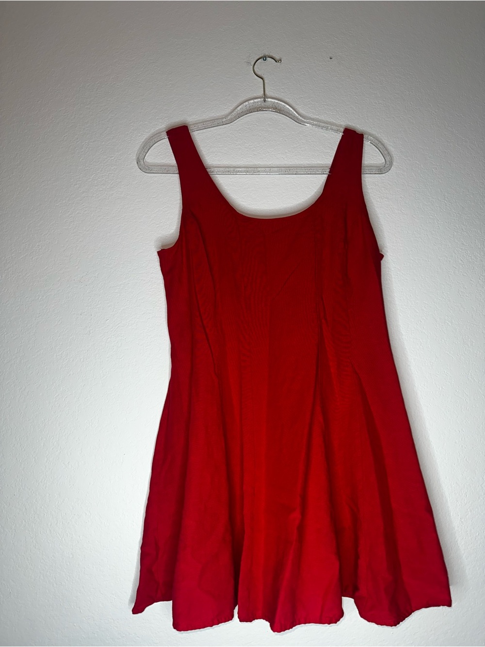 Red Sleeveless A-Line Women's Dress